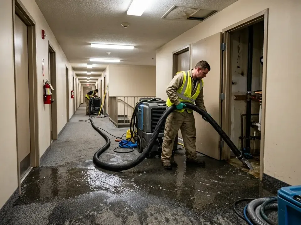 multi-unit-apartment-hallway-f-005 — frequently asked questions, Emergency Burst Pipe Water Extraction & Removal in West Ver…
